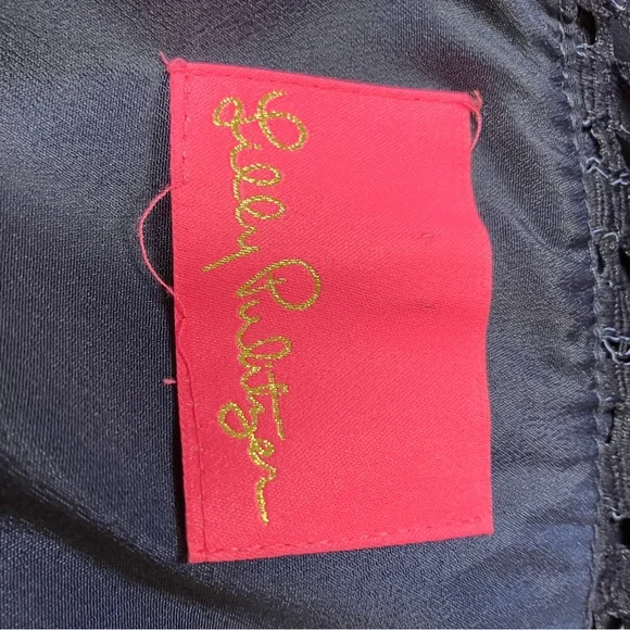 Lilly Pulitzer, navy blue dress, XS-S. - Picture 3 of 5